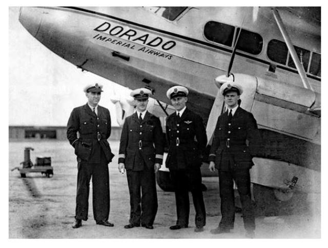 UK-Croydon airport- DH86 Dorado first survey flight to Hong Kong 