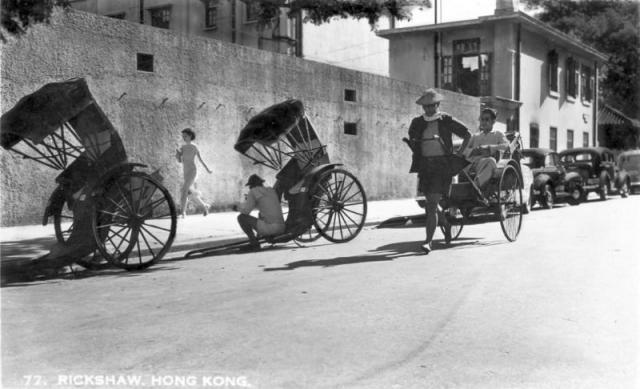 1950s Rickshaws on Middle Road