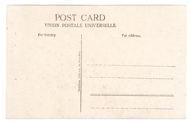 Back of postcard EU001