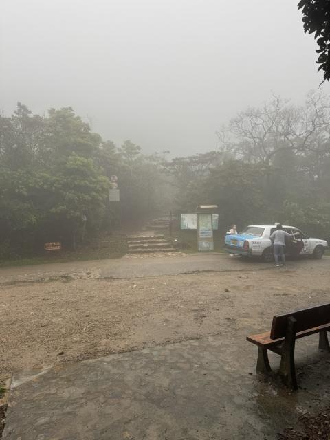 Lantau Taxi seen outside AFCD Ngong Ping Campsite