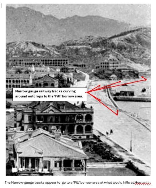 Kowloon east praya narrow gauge railway track formation