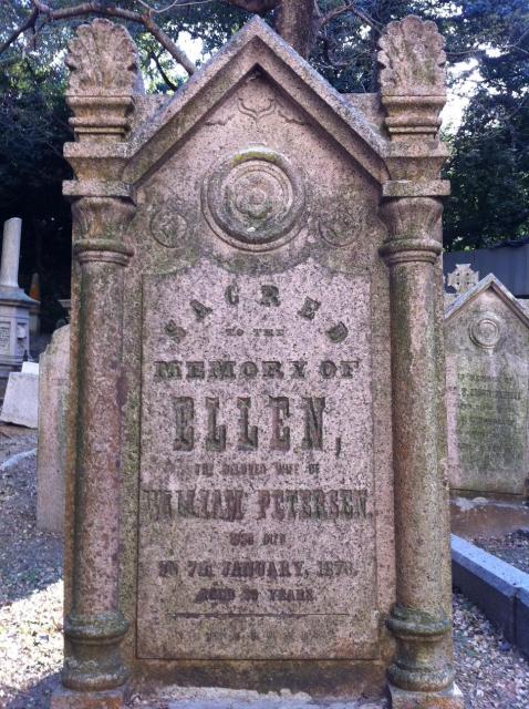 ellen petersen's grave 2