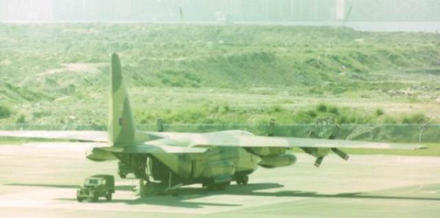 RAF C130 Hercules XV212 Kai Tak airport RAF side
