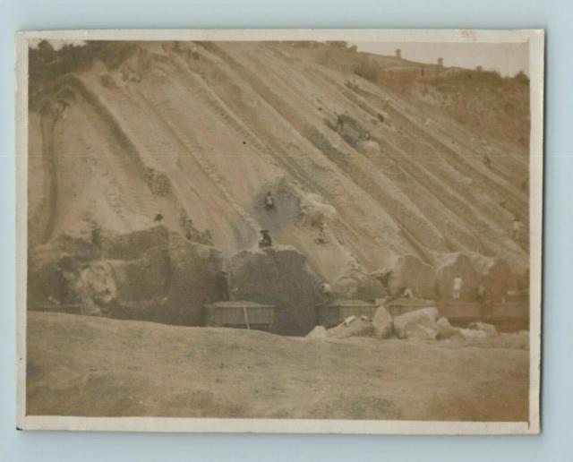 Labourers  shifting a sandhill 1920's