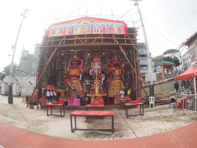 Preparation for Cheung Chau Bun Festival
