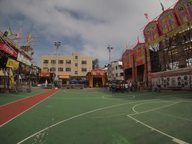 Preparation for Cheung Chau Bun Festival