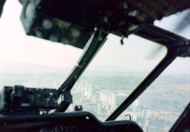 Wessex helicopters in flight