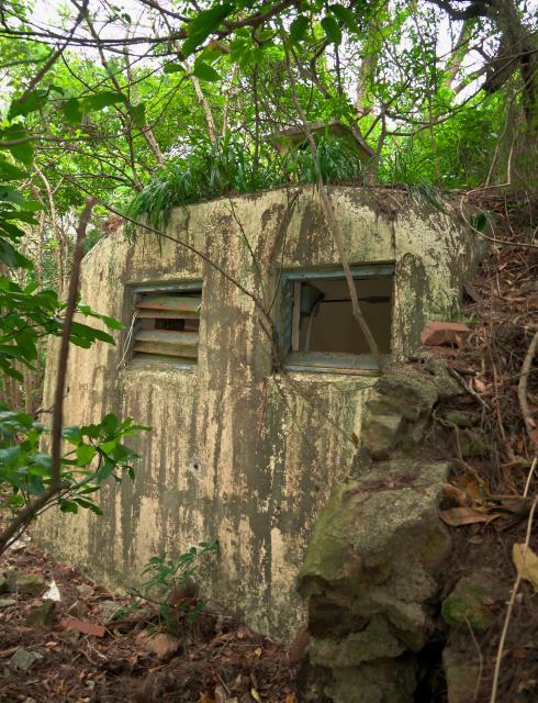 Collinson Battery Lavatory with fixed-angle glass window panels