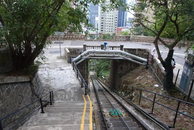 May Road bridge over Peak Tram 