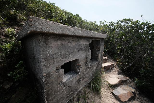 Concrete hut along the new Beach Walk