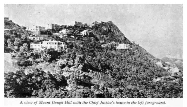 Mount Gough and the Chief Justice's house-1950
