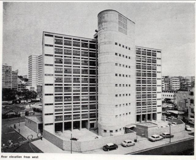 Yau Ma Tei Jockey Club Polyclinic: View from west