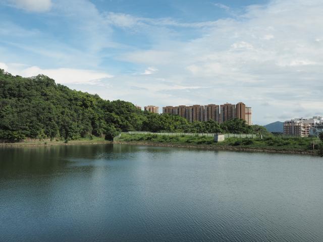 Pokfulam Reservoir, Chi Fu Fa Yuen at the background