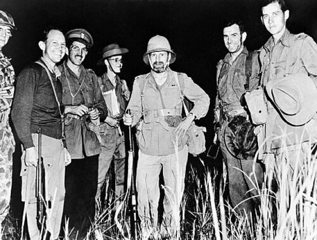 Brigadier Mike Calvert with Major-General Orde Wingate 