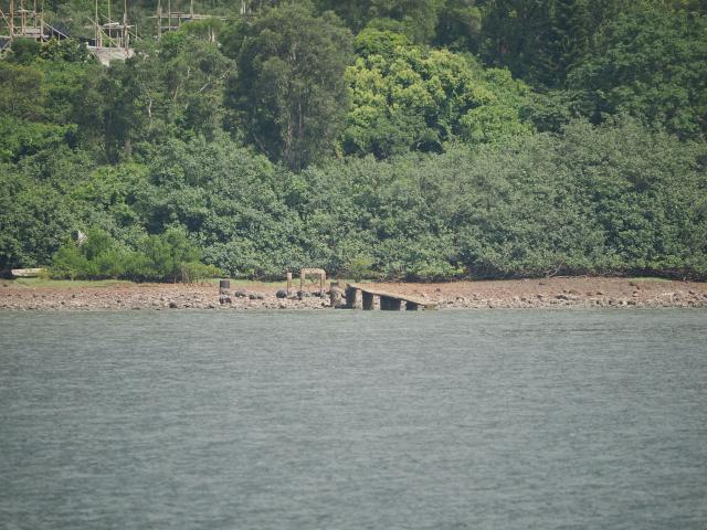 Ruins in the water, Wu Kai Sha Beach