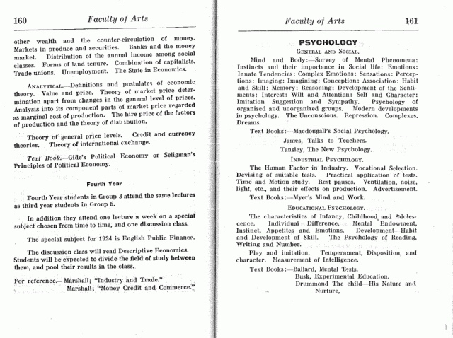 Psychology in Faulty of Arts , year four