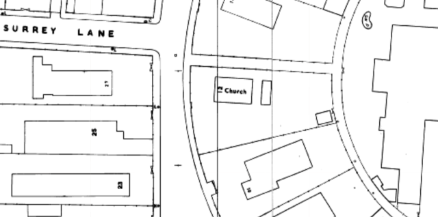 12 Essex Crescent (1973 map)