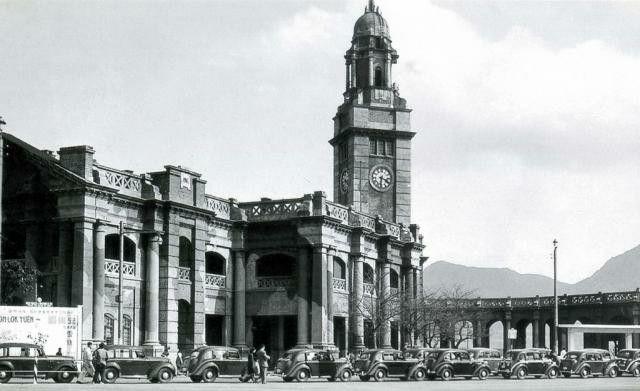 TST Railway Station 1946 - in camo