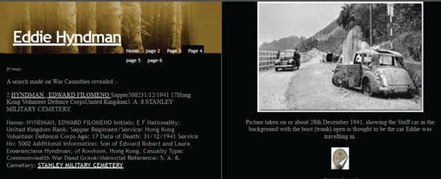 Eddie HYNDMAN website