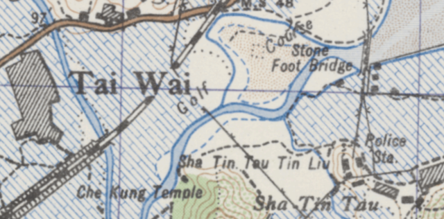Extract of 1945 Map showing Golf Course