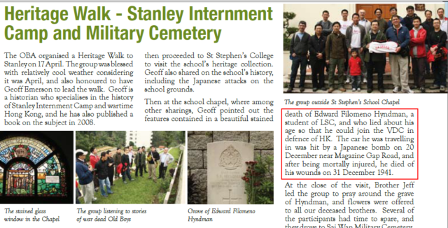 HYNDMAN, EDWARD FILOMENO - La Salle Old Boys' Newsletter 2010