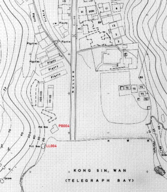 PB004 & LL004 Telegraph Bay 1969 map