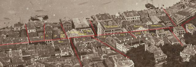 Queen's Road Central 1875 annotated 