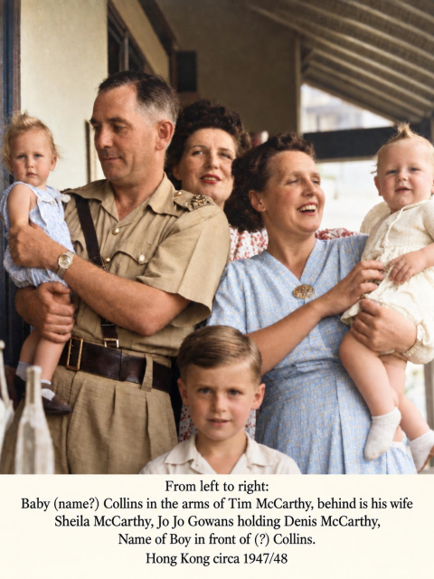 Tim, Sheila McCarthy, Nancy Gowans holding Denis McCarthy , Collins baby & Boy