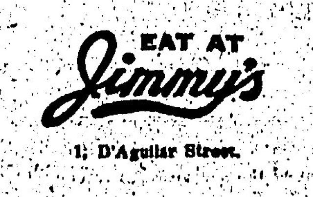 1933 Jimmy's Kitchen Advertisement