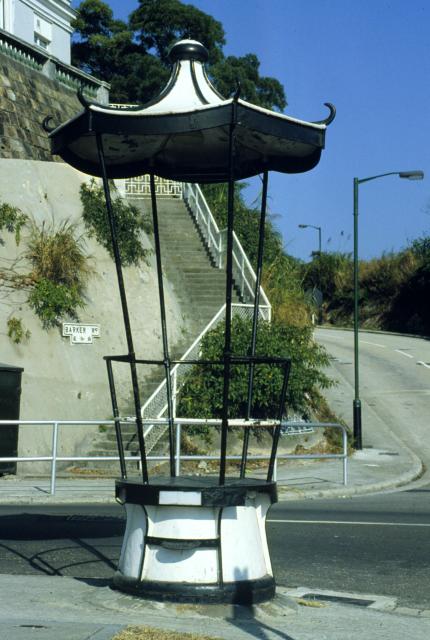 Traffic Pagoda at the junction of Barker Road and Peak Road