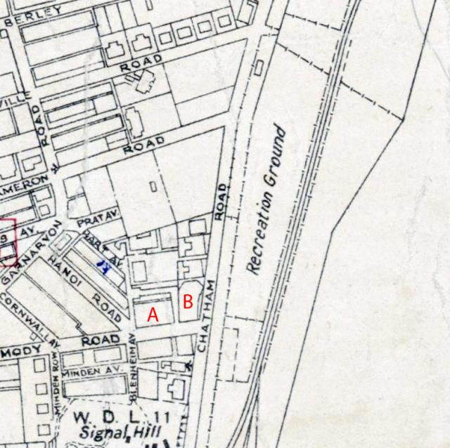 1947 Map of Kowloon near Chatham Road
