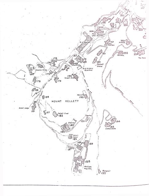 1950s Map of Mount Kellett