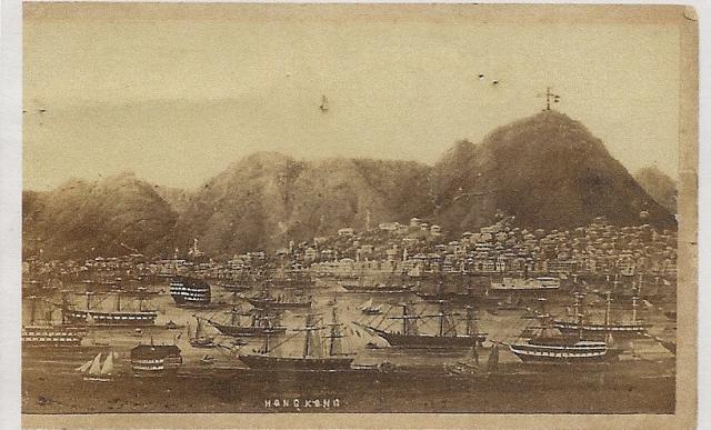 Victoria Harbour and The Peak circa..1875?
