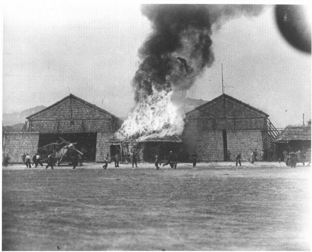 1930s Kai Tak hangar fire