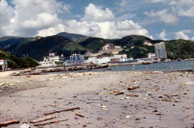 1980 - at ferry pier to Ma Wan