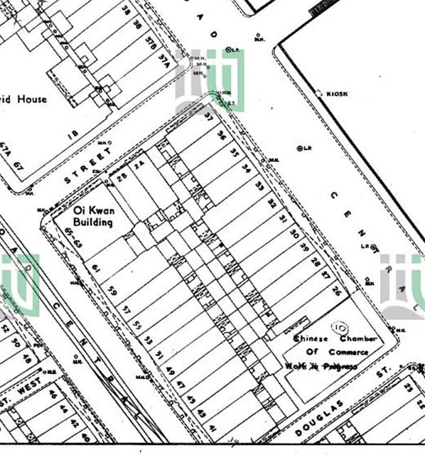 1960 map of block bounded by DVRC / Potttinger St / Connaught Rd / Douglas St.jpg