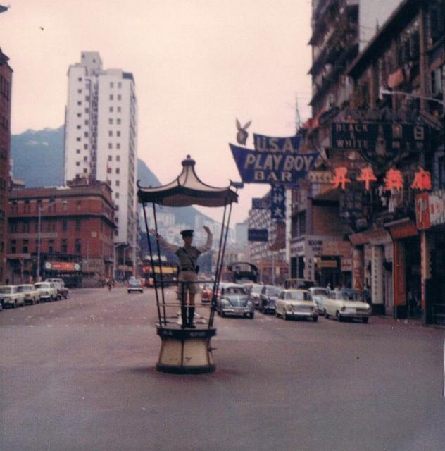 1960s Traffic Pagoda - Junction of Hennessy Road and Fenwick Street