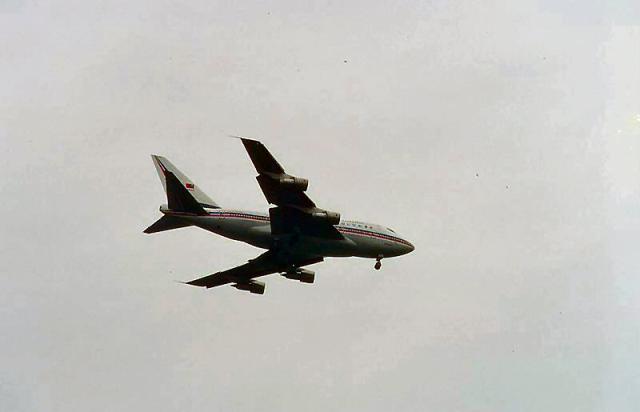 1990 - arriving at Kai Tak airport