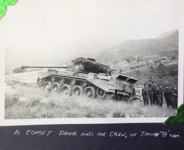 With Comet Tanks 1957-58 Sek Kong.