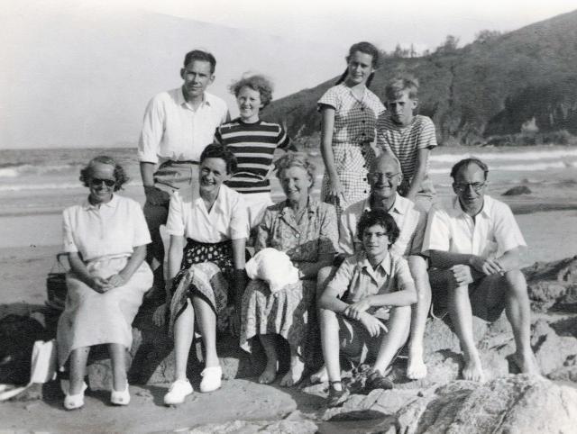 Beach Party - possibly at Big Wave Bay 1952