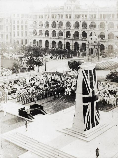 Unveiling of the Cenotaph, Statue Square, Hong Kong (香港) (1)