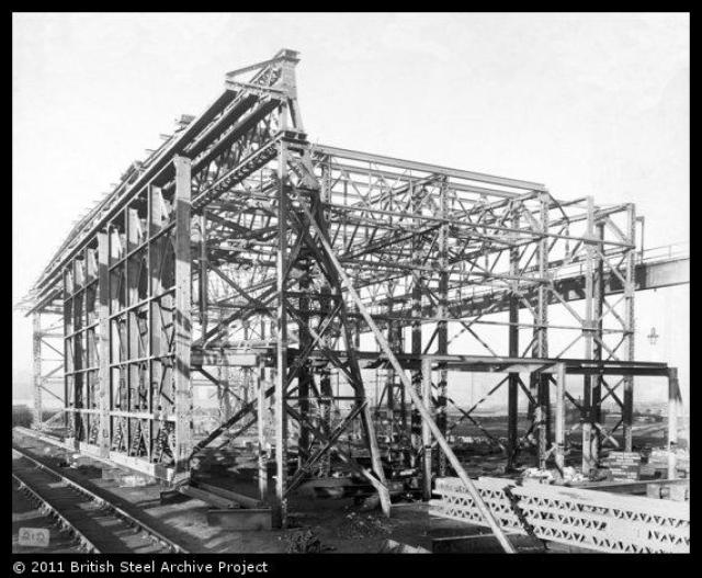 1930 Steel Hangar Frame Erected for Kai Tak