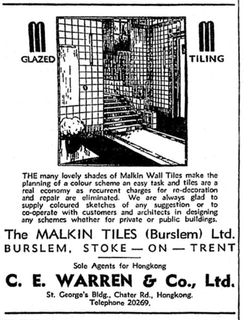 CE WARREN advert-HKT-30-10-1939