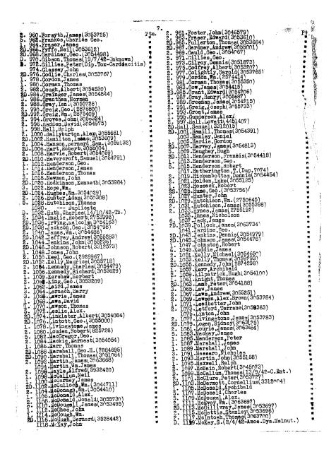 Tse Dickuan's list of POWs. Page 7 of 45