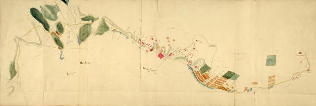 1842 Map of Initial Land Sales in the Colony