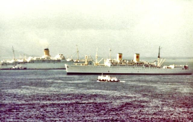 P&O liner on its way for scrapping-Orient Overseas liner-which one?-1970s