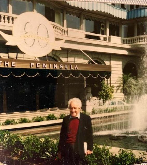 My father at Peninsula Hotel 60th anniversary 1988