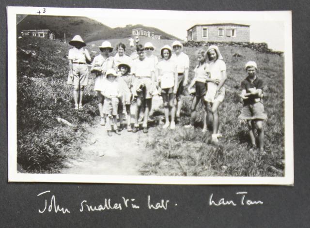 Group photo of holidaymakers staying in huts belonging to missionary societies on northern ridge of Lantau 2