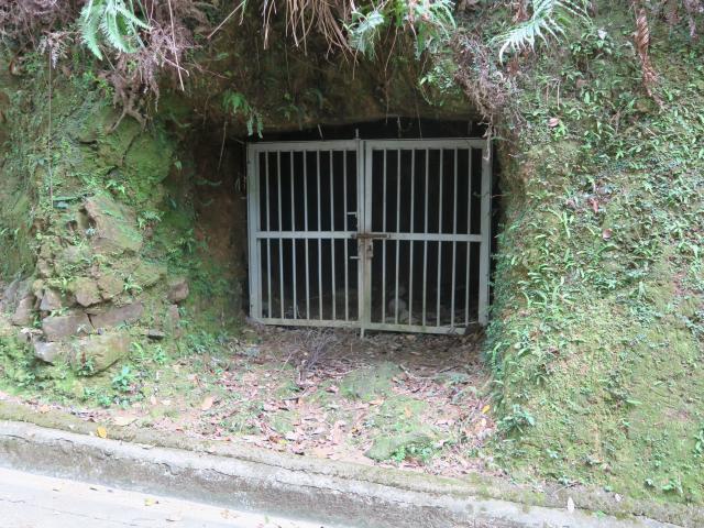 Gated entrance to tunnel