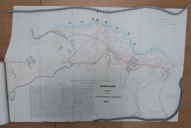 1853 Plan of the Cantonment at Victoria
